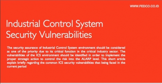 Industrial Control System Security Vulnerabilities